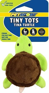Tiny Tots Plush Dog Toys Tina Turtle