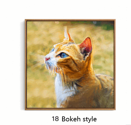 Personalized pet portraits 18style 32x32cm