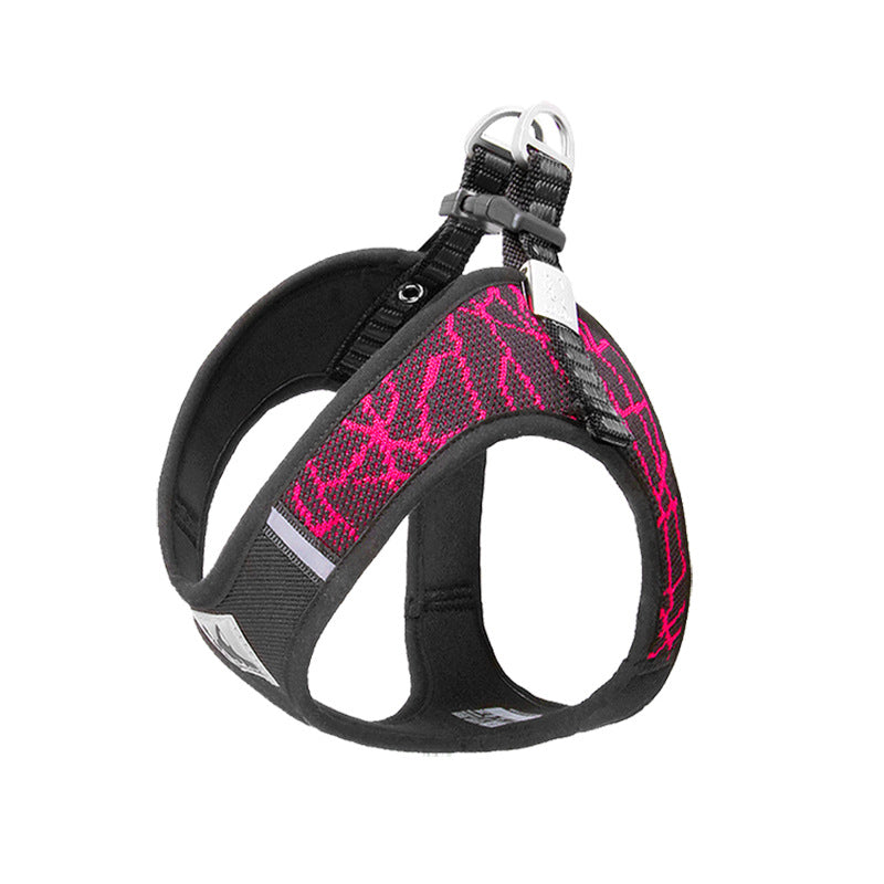 Pet supplies chest harness pet leash in stock Pink