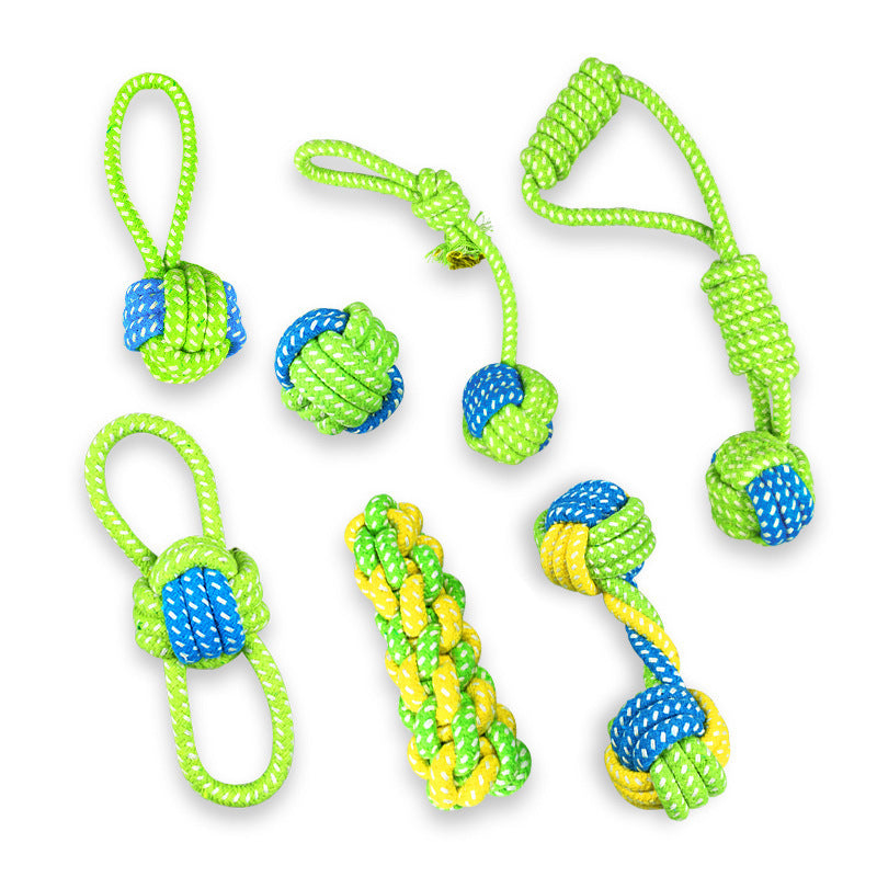 Dog Rope Toys - 7 Variants One set