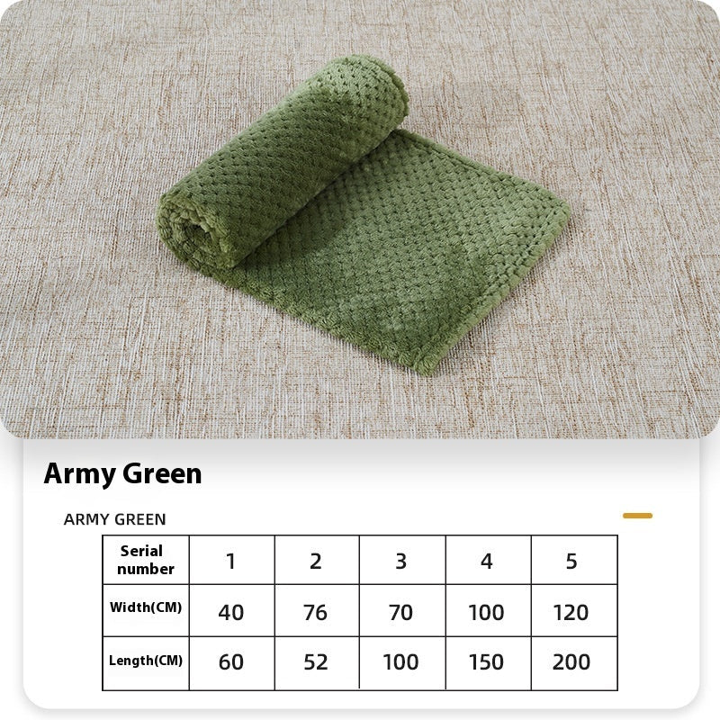 Summer Coral Fleece Blanket For Dogs Sleeping Pets