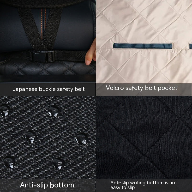 Rear Car Dog Bed — Waterproof Elevated Back Seat Pet Bed