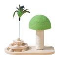 Pet Cat Tree Toys Cat Scratch Post Pet Furniture Scratching Post Cats Claw Scratcher Double Sisal Balls Cat Accessories Green