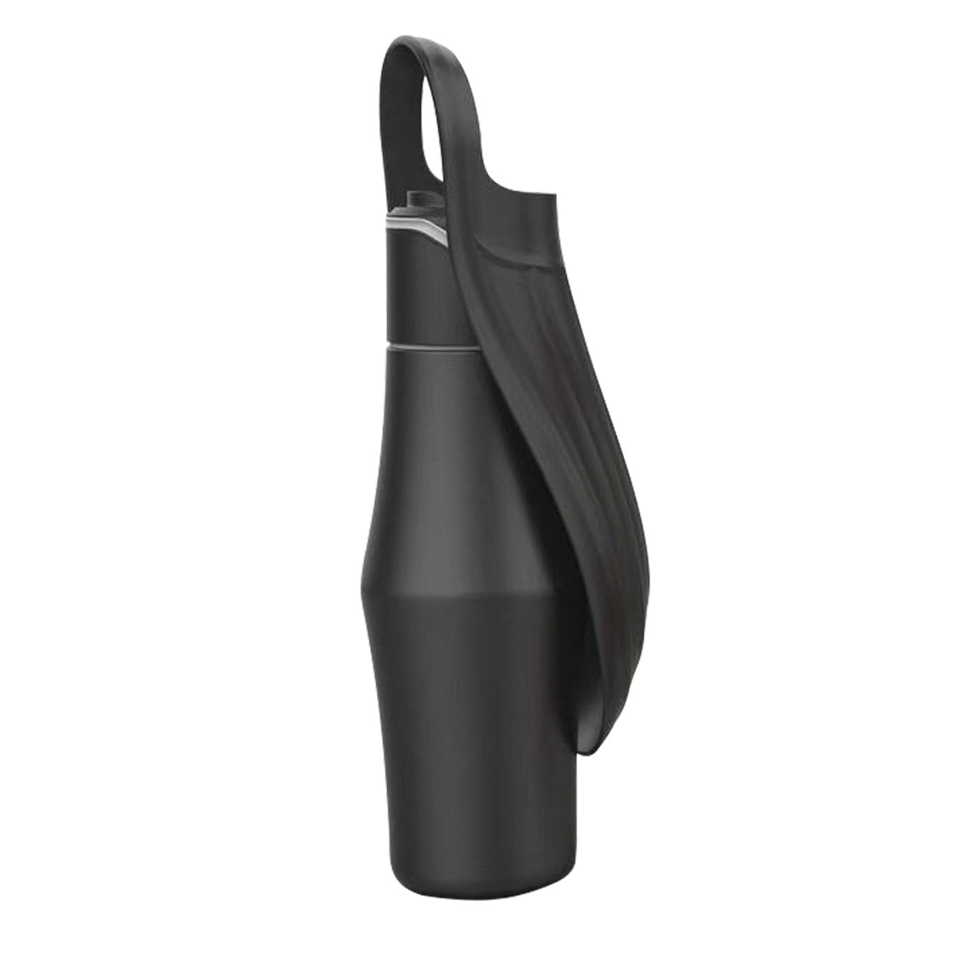 New Portable Pet Dog Water Bottle Soft Silicone Leaf Design For Dog Pets Outdoor Travel Drinking Bowls Water Dispenser Black