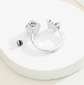 Silver Heart & Butterfly Ring Ashes Adjustable Sizes