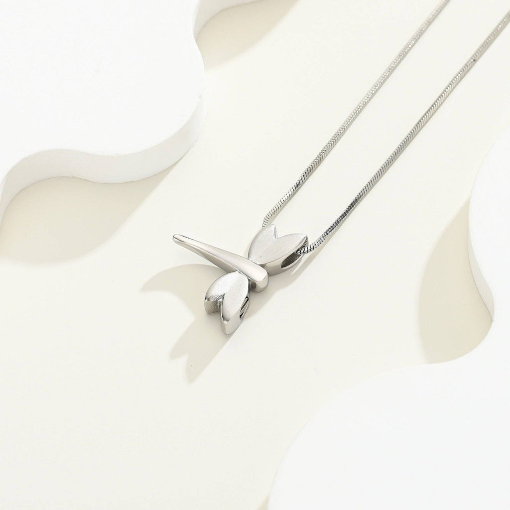 Sleek Dragonfly Ashes Necklace Pendant