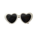 Creative Love Pet Dog Cat Creative Sunglasses Sun Glasses with Accessories Photo 8*7.5*3cm White