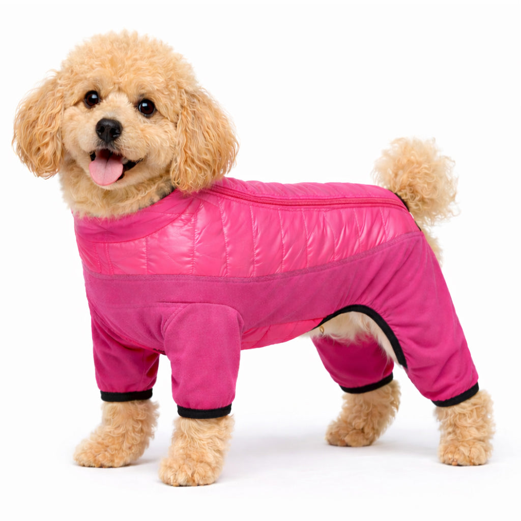 Pet Life ® 'Aura-Vent' Lightweight 4-Season Stretch and Quick-Dry Full Body Dog Jacket Pink