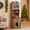 Cat Litter Box Enclosure with LED Light & Charging Station Default Title