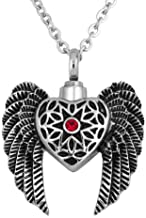 Red Dot Wings Ashes Necklace Pendant