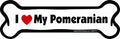 I love my Pomeranian Bone Magnet