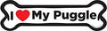 I love my Puggle Bone Magnet