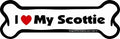 I love my Scottie Bone Magnet
