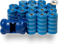 Best Pet Supplies Dog Poop Bags (240 Bags) for Waste Refuse Cleanup, Doggy Roll Replacements for Outdoor Puppy Walking and Travel, Leak Proof and Tear Resistant, Thick Plastic - Blue Strips