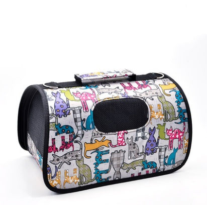 Pet Dog Outing Bag Carrying Bag Pet Bag Pet Backpack Dog Supplies Colorful cat