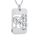 Gears Cremation Necklace Pendant