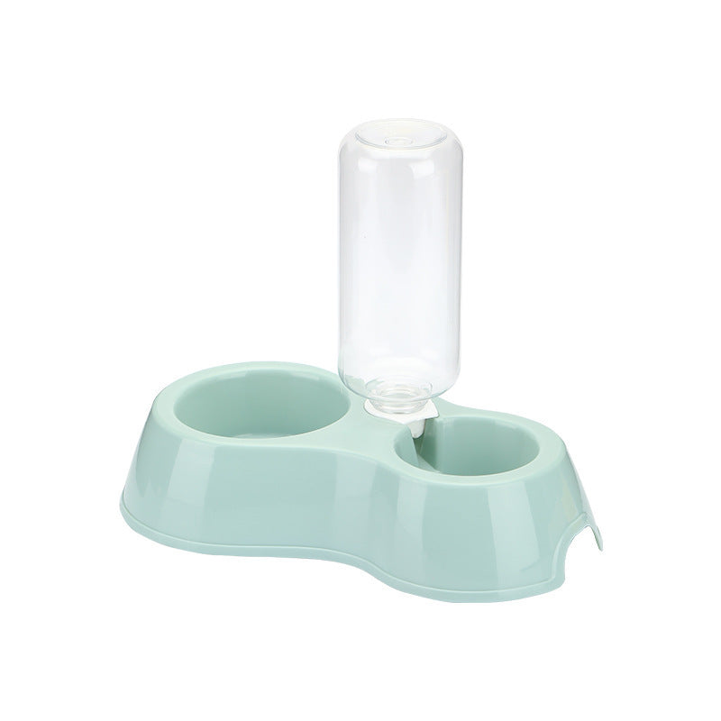 Pets Automatic Drinking Water Double Bowl Blue