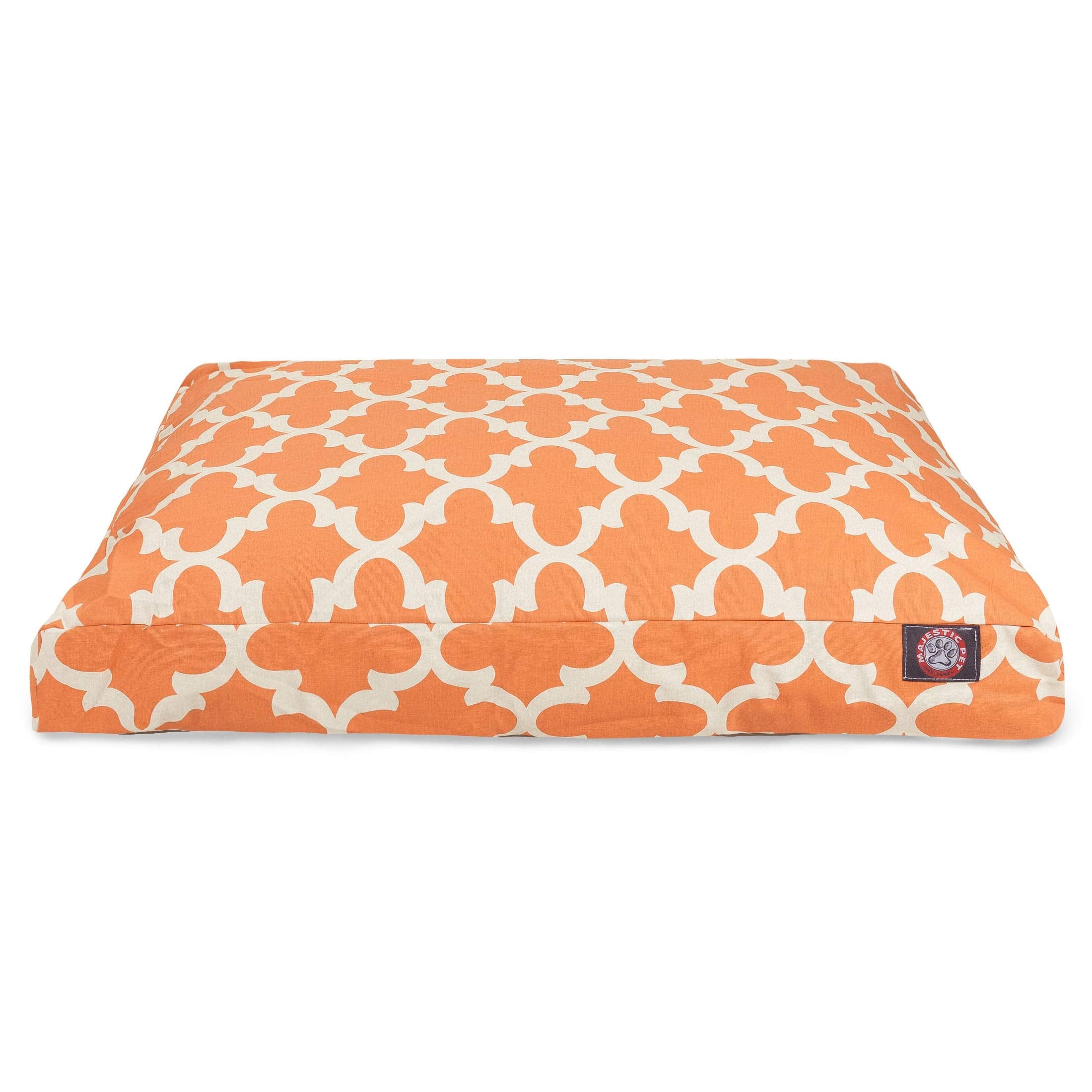 Peach Trellis Medium Rectangle Indoor Outdoor Pet Dog Bed With Removable Washable Cover By Majestic Pet Products Peach 36.0"L x 29.0"W x 4.0"Th