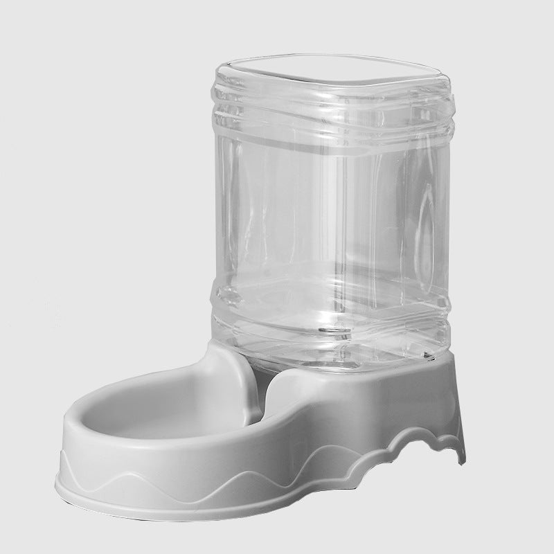 Large Capacity Dog Bowl 38L Combination Grain Bucket Pet Supplies Gray
