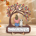 Personalized Memorial Pet Wooden Art - Up to 3 Dogs/Cats/Rabbits - Memorial Gift Idea For Pet Lover - It's Never Just A Dog CUSTOM 2 LAYERED WOODEN ART EDIT Wooden Art