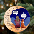 Personalized Memorial Pet Moon Wooden Ornament - Memorial Gift For Dog/Cat/Rabbit Lover - I Love You To The Moon & Back Wooden Ornament New 1
