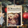 Personalized The Memory Times Acrylic Ornament - Memorial Gift For Pet Lover - Upload Photo - A Piece Of My Heart Lives In Heaven Acrylic Ornament New 1