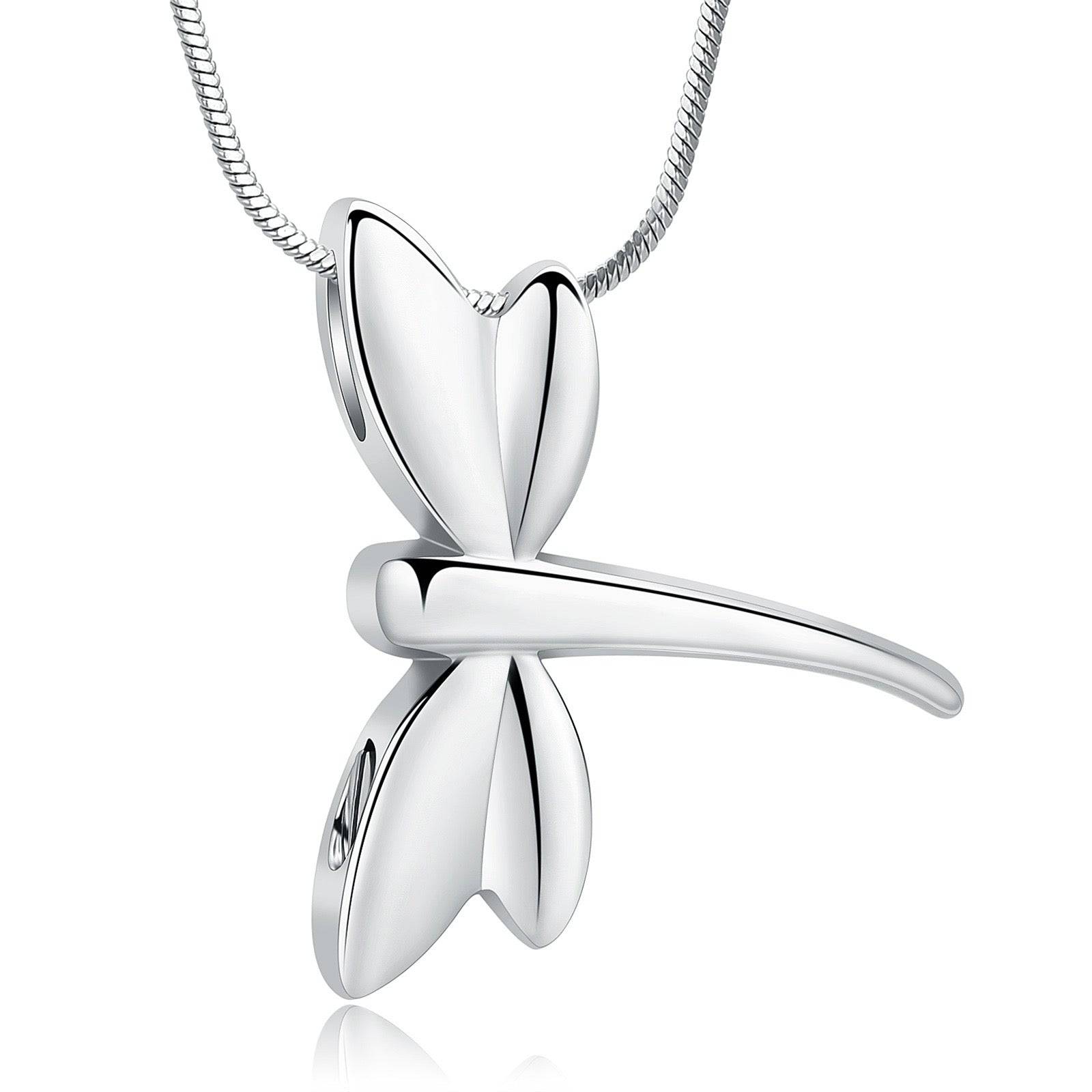 Sleek Dragonfly Ashes Necklace Pendant