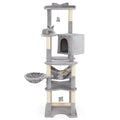 69 Inch Multi-level Cat Tree with Top Perch and Cozy Condo Default Title