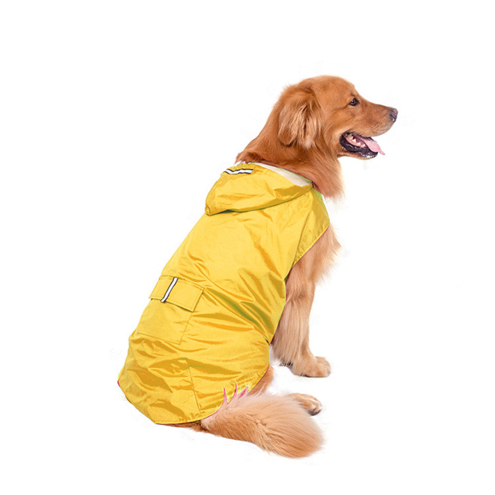 Dog Waterproof Raincoat Yellow