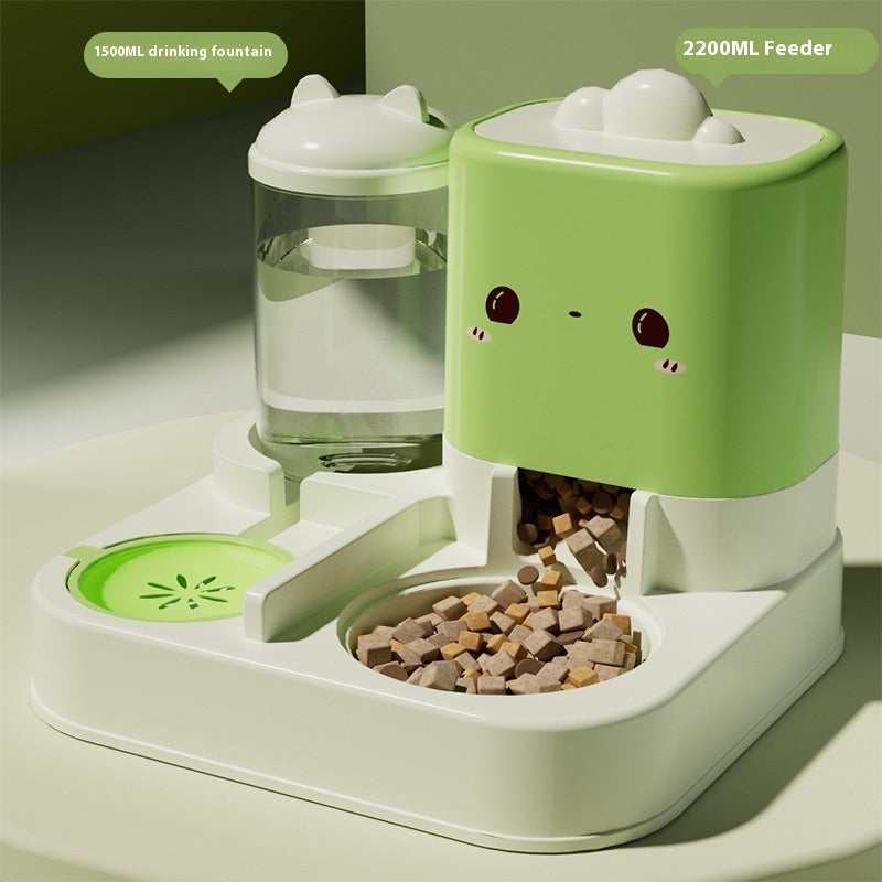 Pet Supplies Cat Water Fountain Automatic Pet Feeder 3700ML Large Capacity Fresh Green