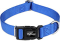 Hyhug Dog Collar for Large Dogs, Heavy Duty Blue| Quick Release Nylon Buckle Collar, Adjustable & Durable Pet Supplies for Boy & Girl Dogs (Large, Bright Blue)