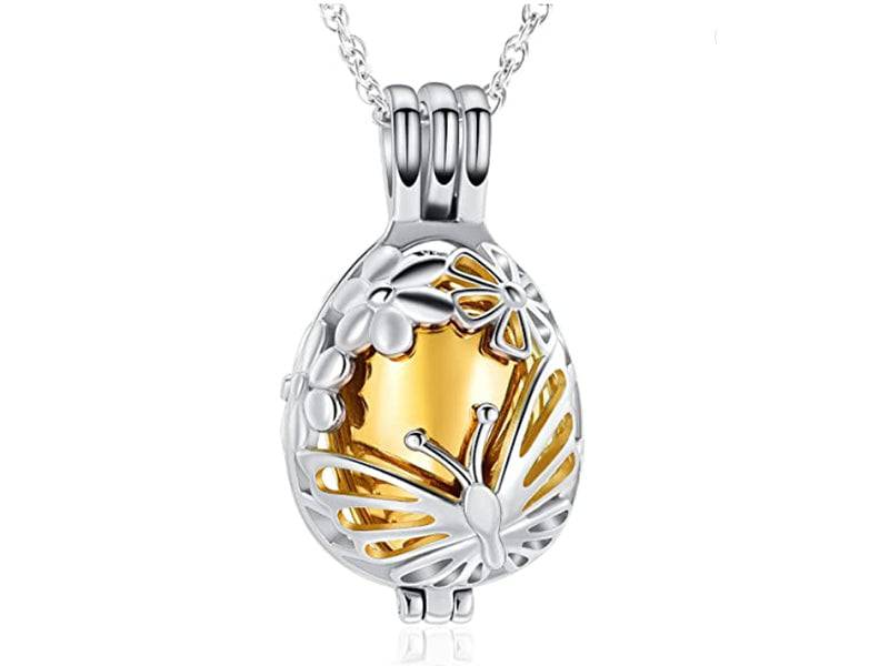 Butterfly Locket Cremation Jewelry Pendant