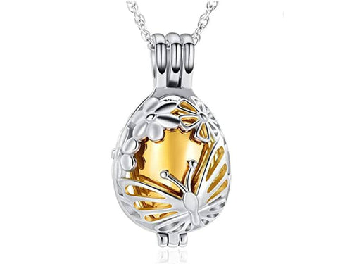 Butterfly Locket Cremation Jewelry Pendant
