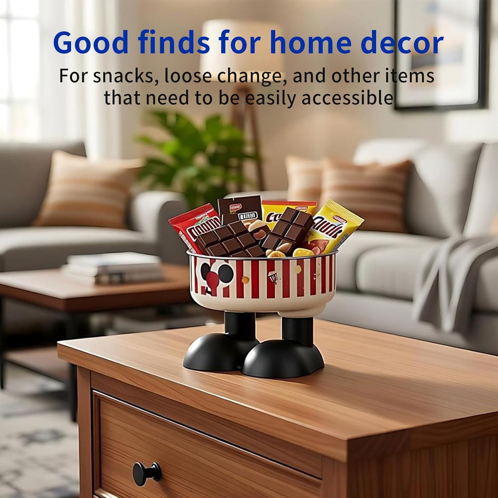 Striped Elevated Stainless Steel Pet Bowl
