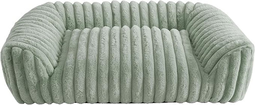 Arlee Saddle Sofa Memory Foam Pet Bed, Comfortable & Washable, Ideal for Dogs and Puppies, Extra Comfort, Couch Design, Crate & Kennel Furniture, Pet Supplies & Essentials, Sage, Medium