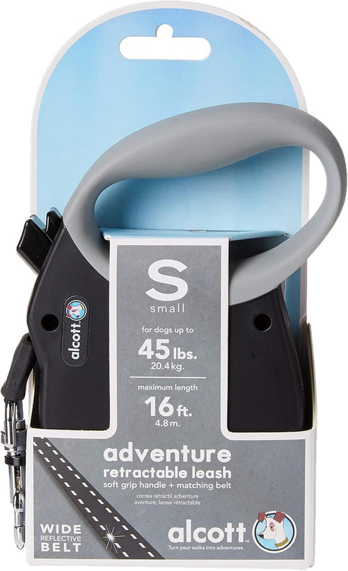Alcott Adventure Retractable Belt Leash Small Black