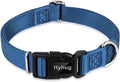 Hyhug Small Dog Collar Quick-Release Blue| Heavy-Duty Nylon Puppy Collar, Adjustable & Durable Pet Supplies for Boy & Girl Dogs (Small, Classic Blue)