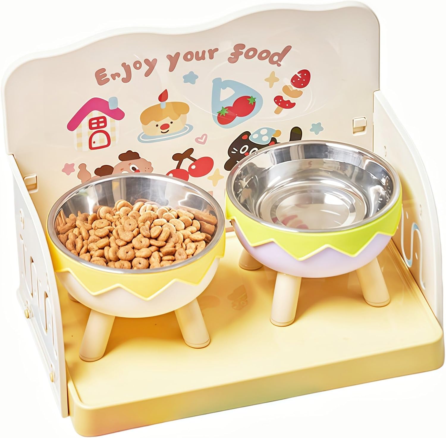 Elevated Stainless Steel Pet Bowl with Legs