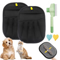 Kinhzrude Pet Hair Remover Gloves, Electrostatic, Reusable, 2 Pack