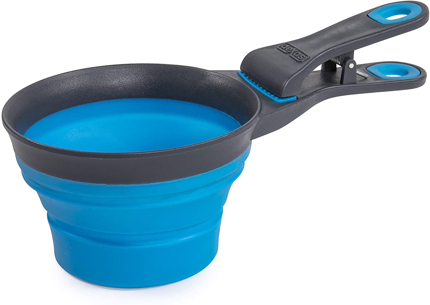 Collapsible Pet Food Scoop Blue 2 cups