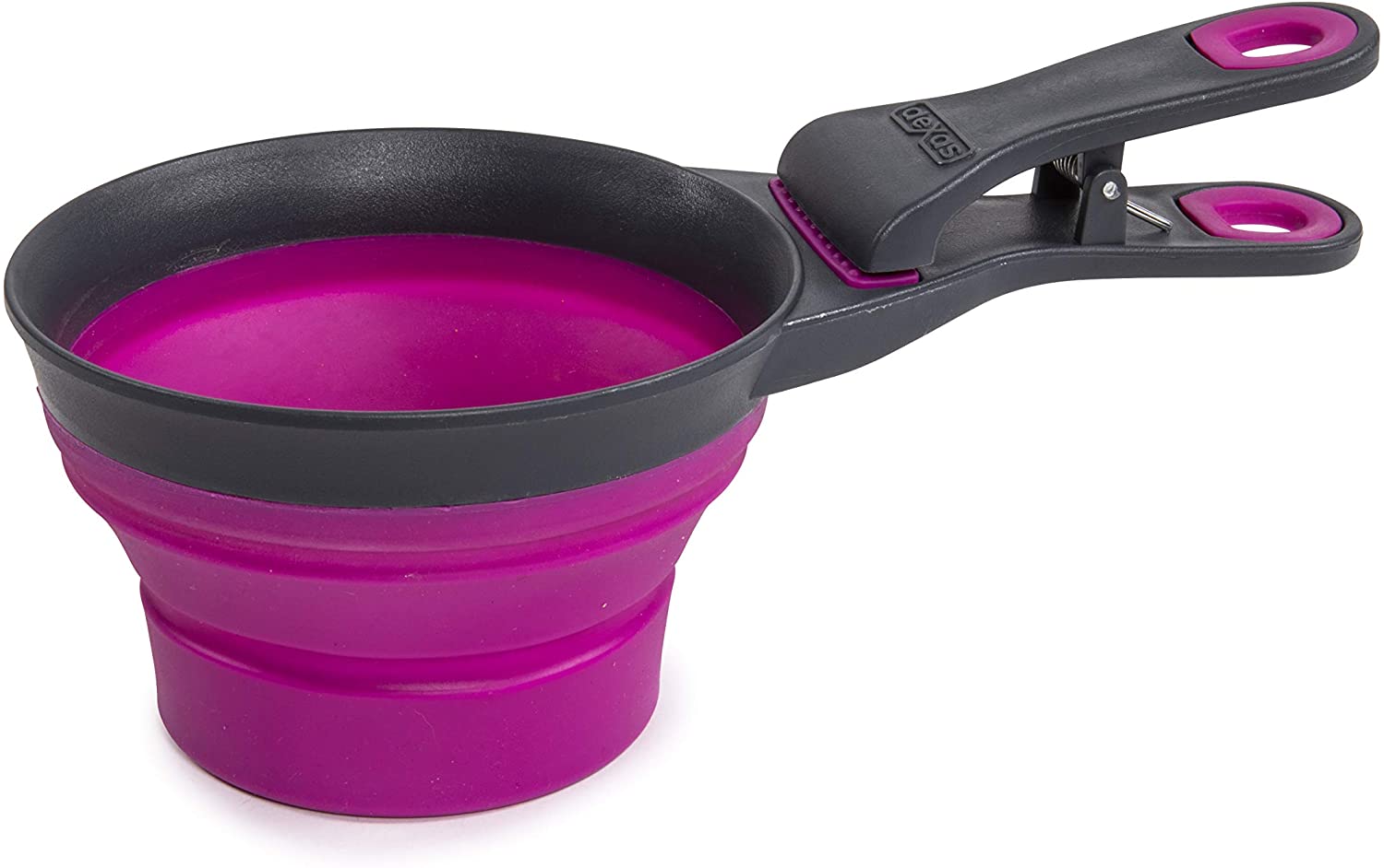 Collapsible Pet Food Scoop Fuchsia 2 cups