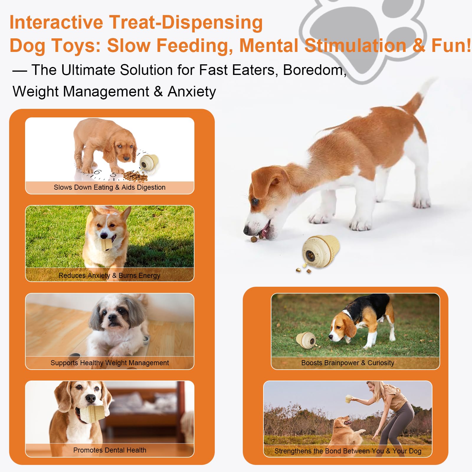 hwnguJ Durable Freezable Ice Cream Dog Toy for Aggressive Chewers