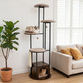 72-Inch Multi-Level Cat Tree with Condo and Perches Default Title
