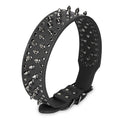 GBruno Dog Leather Collar Spiked Black S