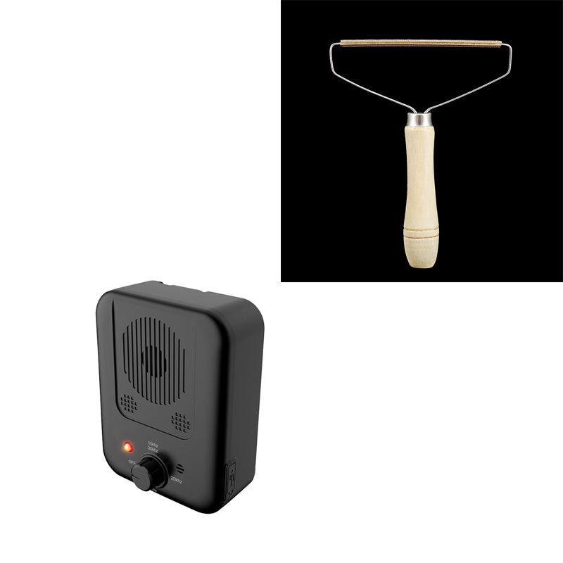 Pets Dog Anti Barking Device Pet Dog Ultrasonic Anti Barking Collars Repeller Outdoor Dogs Stop No Bark Control Training Device Supplies Wood color 1pcs