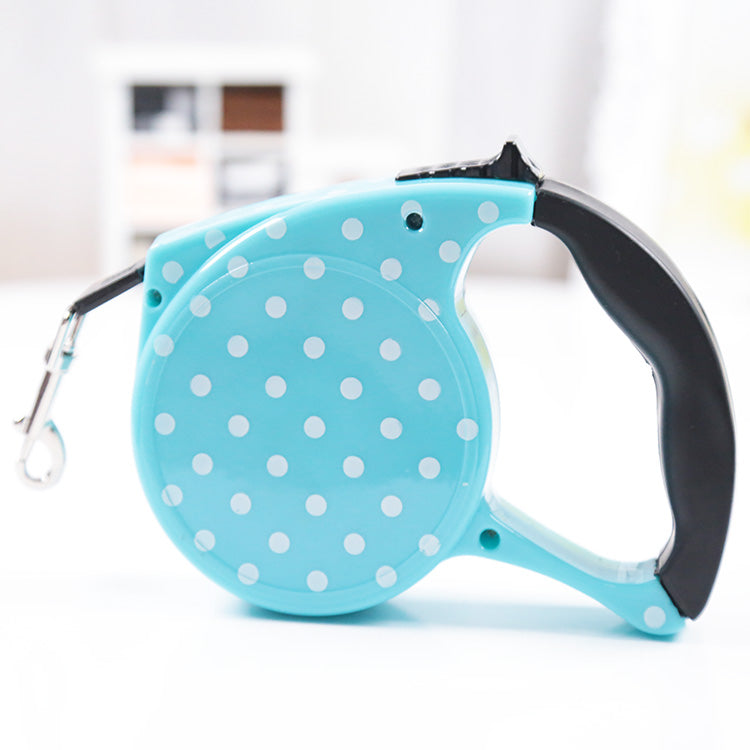 Automatic Pet Leash Blue M