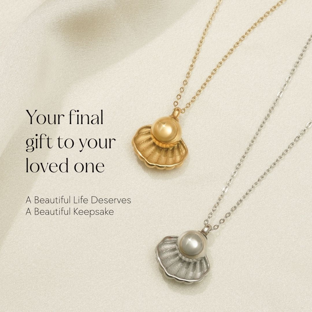 Treasure - Cremation Necklace for Dog & Pet Ashes - Gold