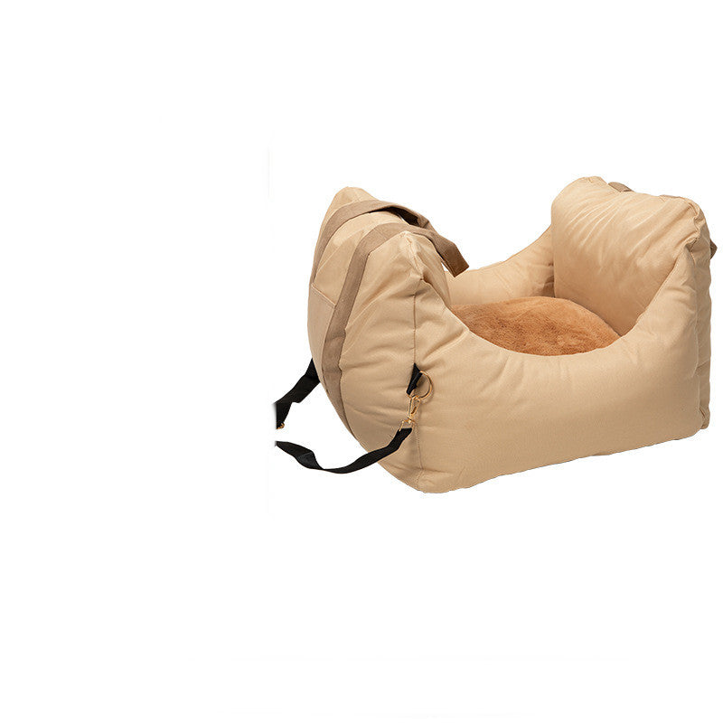 Dog Car Kennel Special Seat Co-driver Kennel Cushion Yellow
