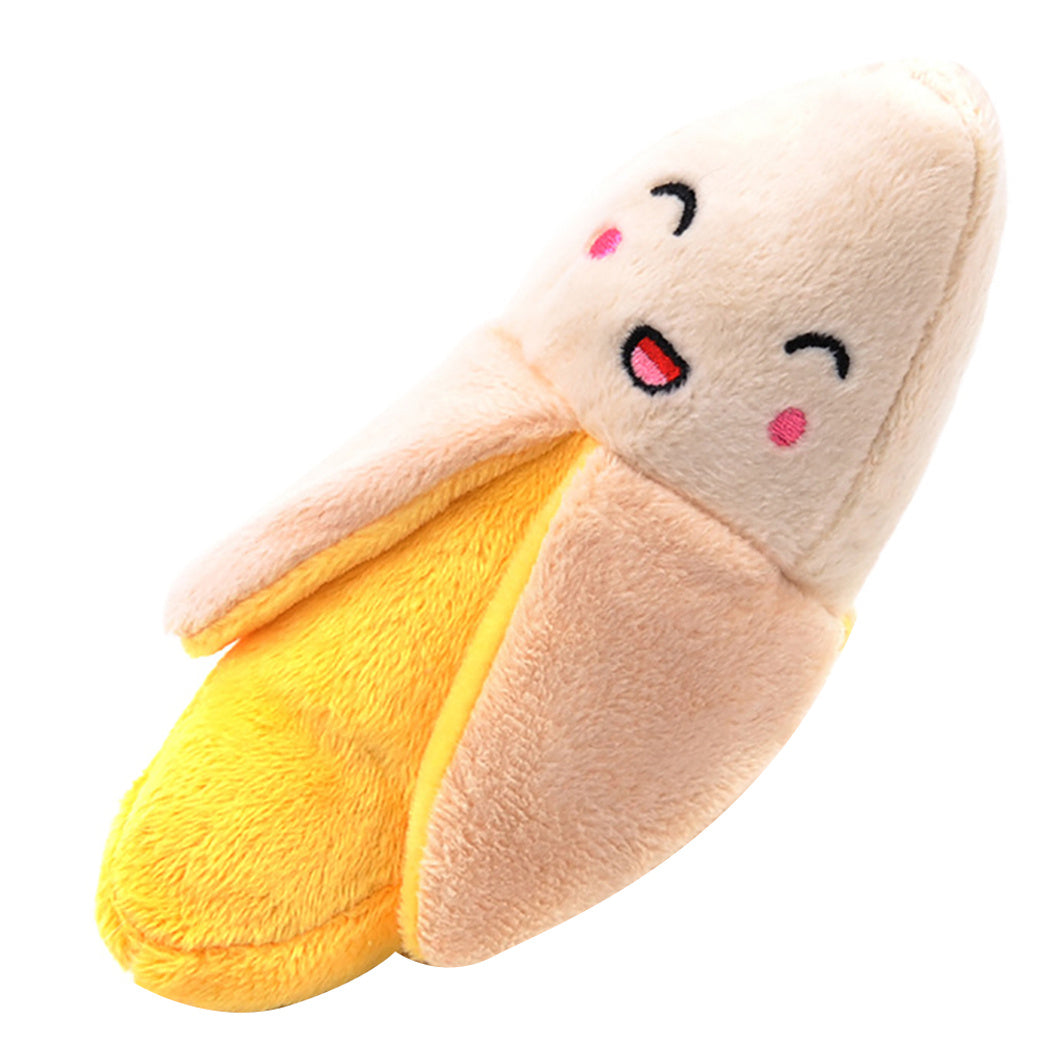 Gooddog, Dog, Plush Vocal Toys, Fruits, Cartoons, Pets, Cats, Toys, Pet Supplies Banana