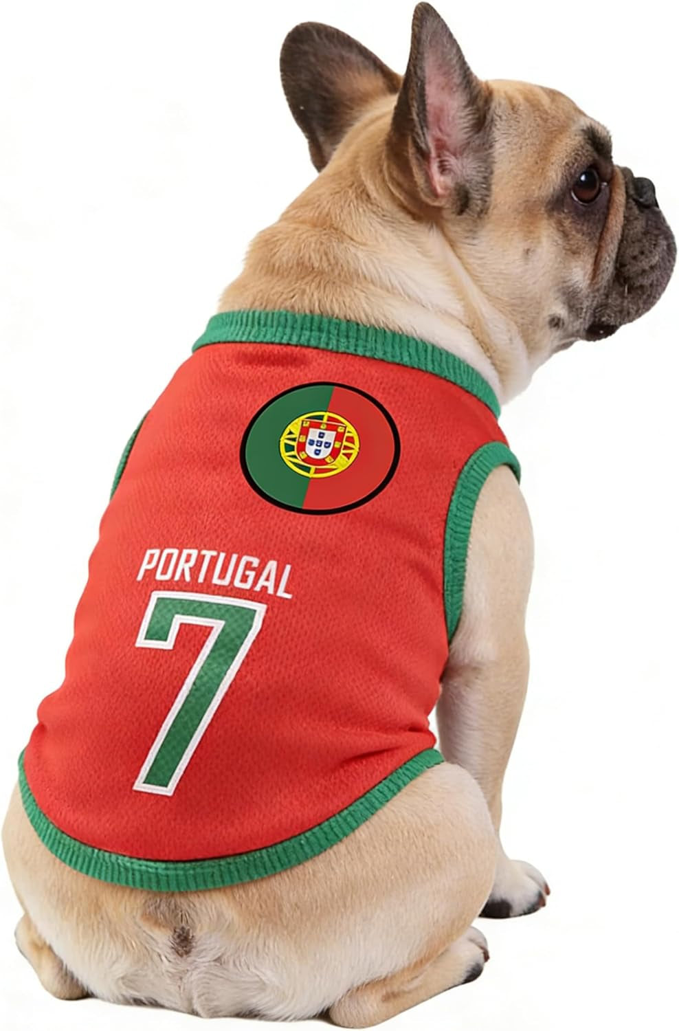 2026 World Cup Soccer Jersey Mesh Pet Shirt Small to 6XL Portugal